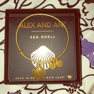 Alex and Ani seashell bangle bracelet